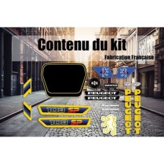 pack autocollants Peugeot 103 SP 2 Bleu Jaune - Mob Shop