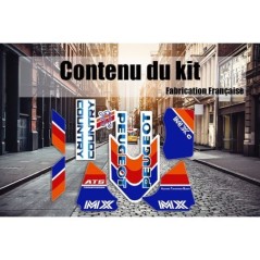 Pack autocollants Peugeot Country MXc Blanc - Mob SHop