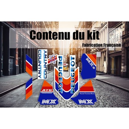 Pack autocollants Peugeot Country MXc Blanc