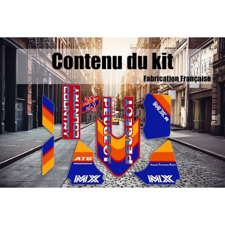 Pack autocollants  Peugeot Country MXr Rouge