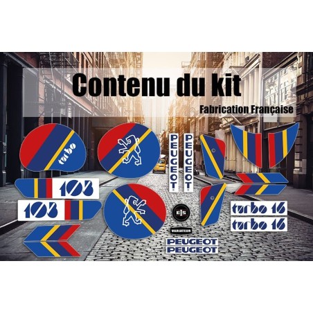 Kit Déco Peugeot 103 Turbo 16 Ph1