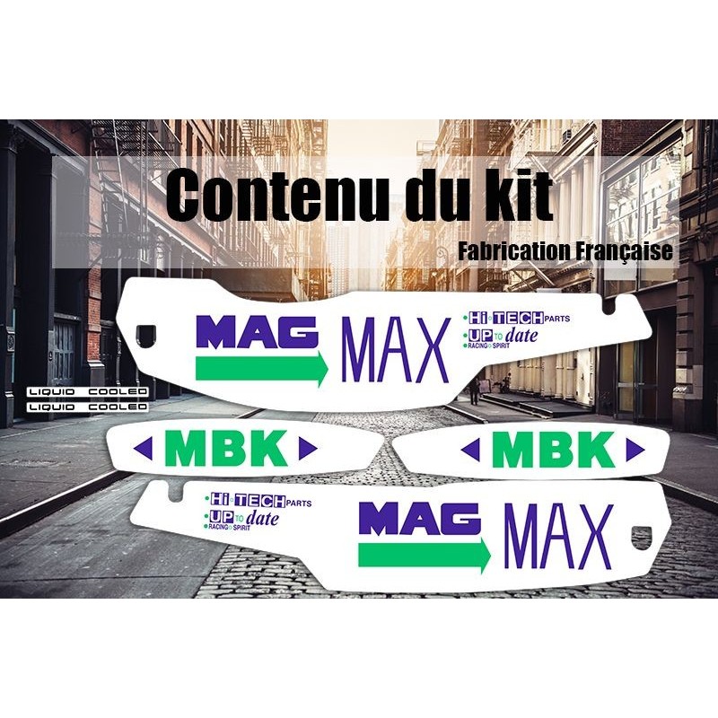 Kit Déco Stickers autocollants MBK Mag Max Blanc