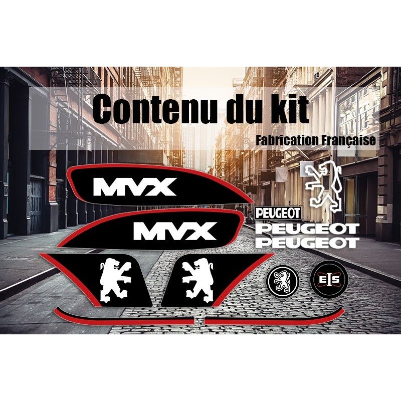 Kit autocollants stickers Peugeot 103 MVX