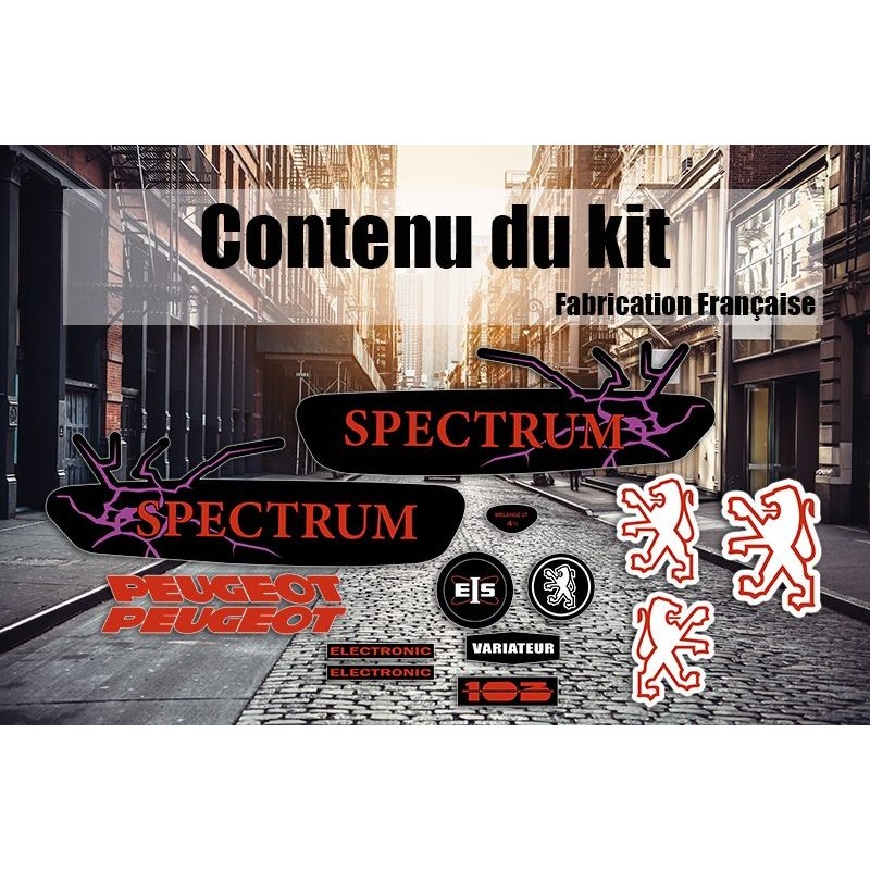 Kit autocollants Peugeot 103 Spectrum