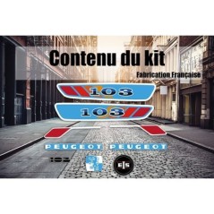 Kit déco Stickers autocollants Peugeot 103 MT Bleu - Mob Shop