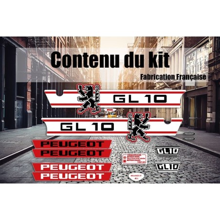 Kit déco Peugeot GL10 rouge