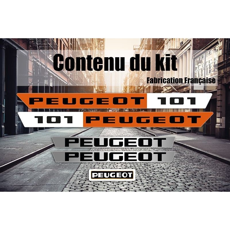 Kit autocollants déco Peugeot 101 MT MR & MS