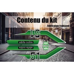 Kit Déco MBK 51 SU - vert (Série noire)