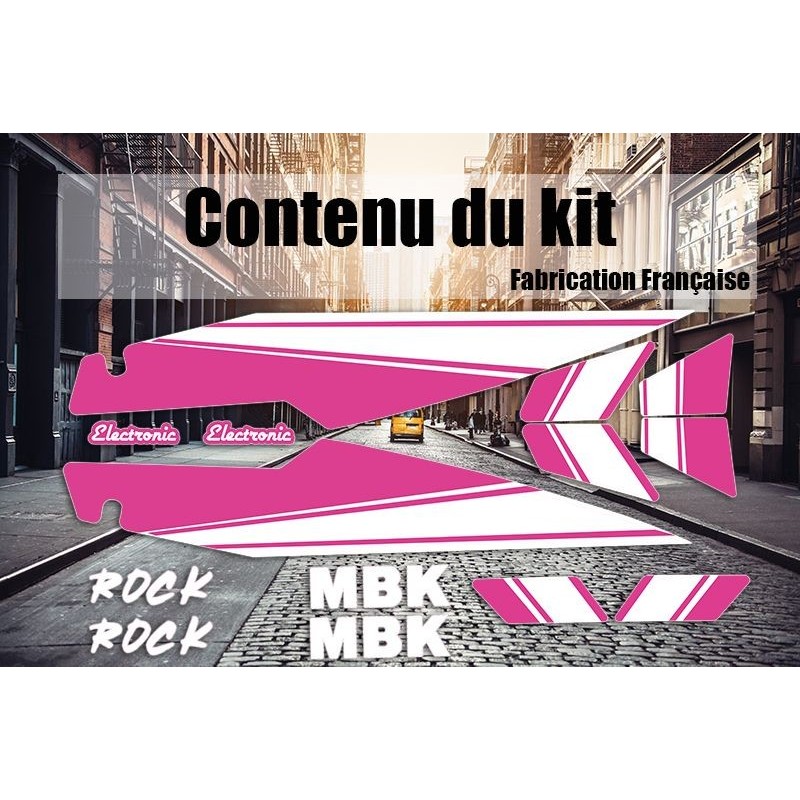 Kit Déco Autocollants MBK 51 Rock - Rose