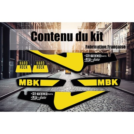 Kit Déco MBK hard Rock 02 -  jaune