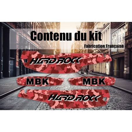 Kit Déco décalcomanies MBK 51 Hard Rock - Rouge