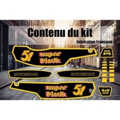 Kit Déco stickers MBK 51 Super Black - Mob Shop