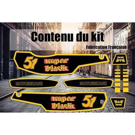 Pack autocollants MBK 51 Super Black