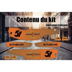 Kit Déco stickes MBK 51 Copper Black - Mob Shop