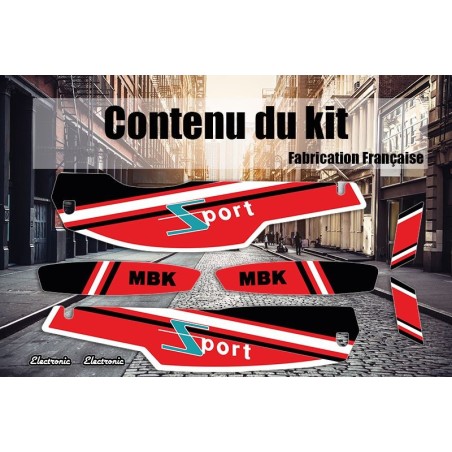 Pack décals Stickers MBK 51 Sport - 01