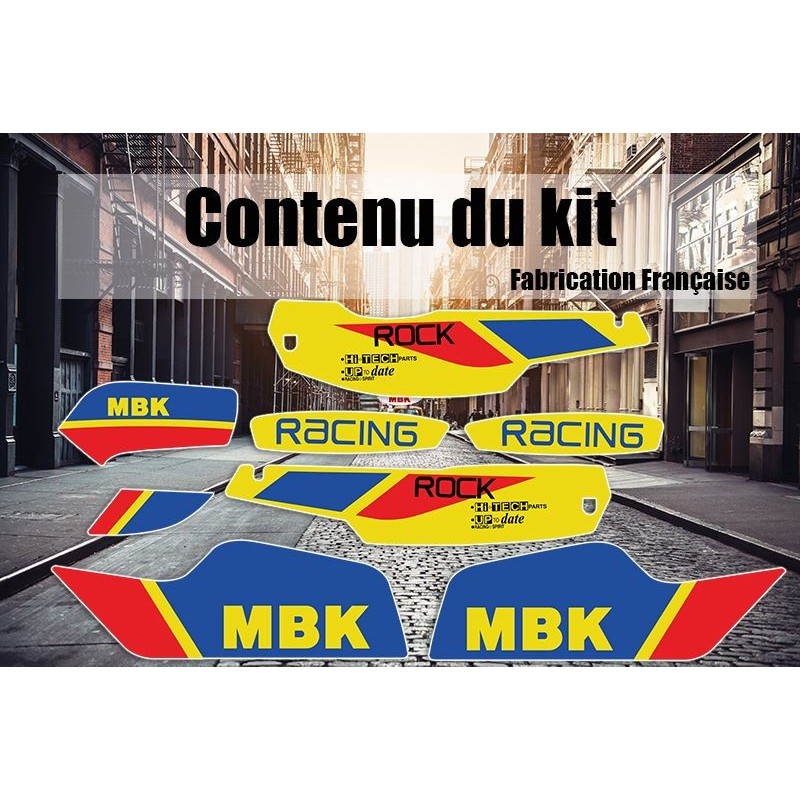 Pack Déco MBK 51 Racing Sophia Jaune