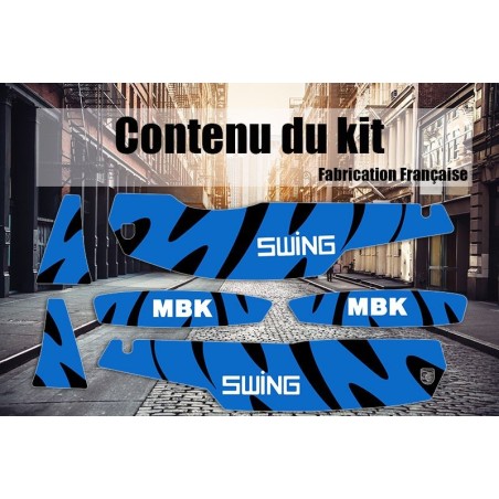 Lot Stickers MBK 51 Swing bleu - Mob Shop