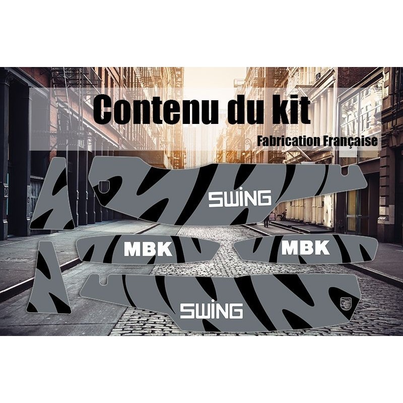 Kit Stickers décalcomanies MBK 51 Swing Gris