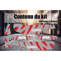 Kit Stickers MBK 51 Swing rouge - Mob Shop