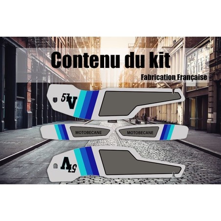 Kit Stickers décalcomanie mobylette MBK 51 V Gris