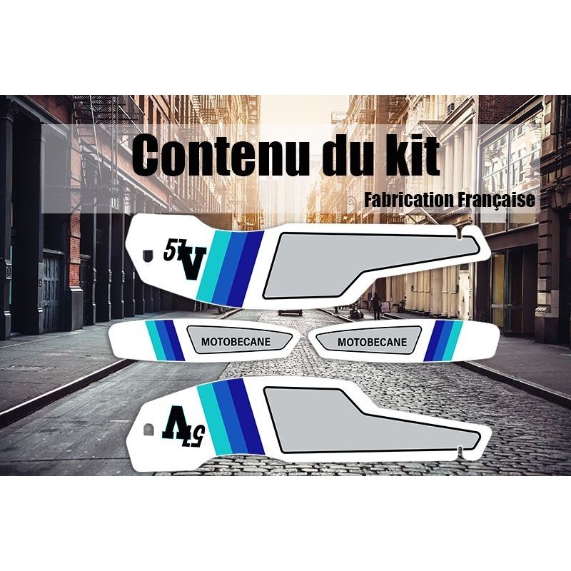 Kit Stickers autocollants MBK 51 V Blanc