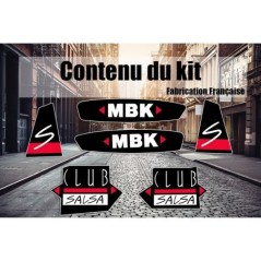 Kit Stickers MBK 51 Club Salsa noir - Mob Shop