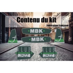 Kit Stickers MBK 51 Club Jazz vert 01 - Mob Shop