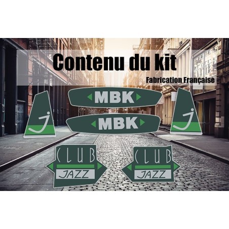 Kit Stickers MBK 51 Club Jazz vert 01