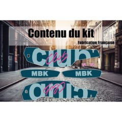 Kit Mobylette Stickers MBK 51 Club bleu