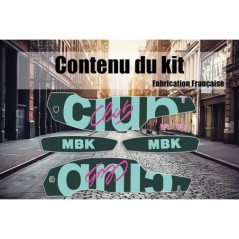 Kit Mobylette Stickers MBK 51 Club vert