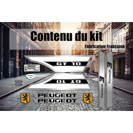 Kit déco Peugeot GT 10 blanc