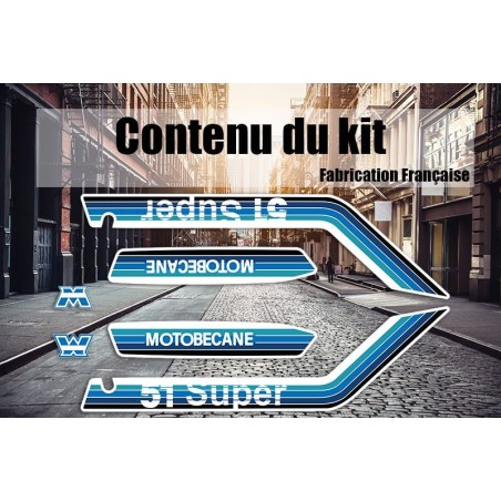 Kit autocollants MBK 51 Super - Mob Shop