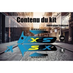 Kit autocollants Peugeot 103 SPX Ph2 - Bleu Clair