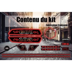 Kit autocollants Peugeot 103 MVS - Mob Shop