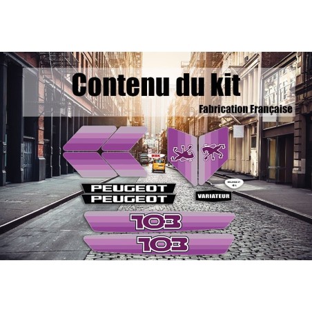 Kit déco Peugeot 103 MVL Ph2 - Super Fabrique