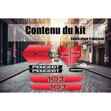 Kit déco Peugeot 103 MVL Ph2 - Super Fabrique