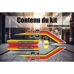 Kit Déco MBK 51 SU - jaune (Motobecane)