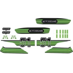 Kit Stickers Motobecane Vert - Mob Shop