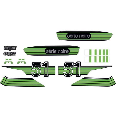 Kit déco Motobécane Série Noire Vert