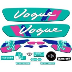 Kit déco autocollants Peugeot 103 Vogue Turquoise