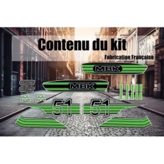 Pack autocollants MBK 51 Vert - Super Fabrique