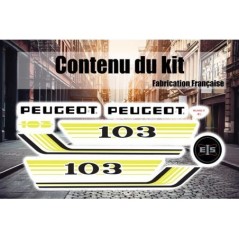 Kit déco Stickers Peugeot 103 Vogue PH2 Rouge