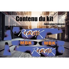 planche stickers mobylette Motobecane MBK 51 Hard rock