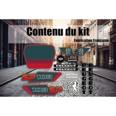 Kit Déco Peugeot 103 SP Vert foncé Ph3 - Super Fabrique